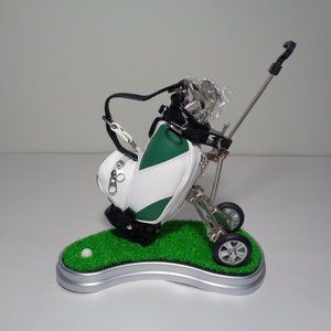 GOLF PENS AND PEN HOLDER Green White New by 10L0L